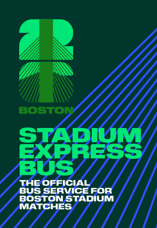 Boston Stadium Express Bus Service side banner